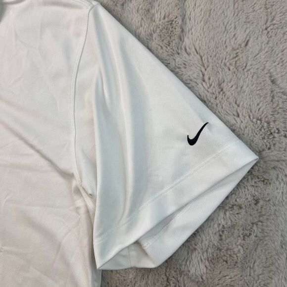 Nike Golf Dri-FIT Polo Shirt Mens XXL White Athletic Swoosh Tour Performance - Picture 4 of 8